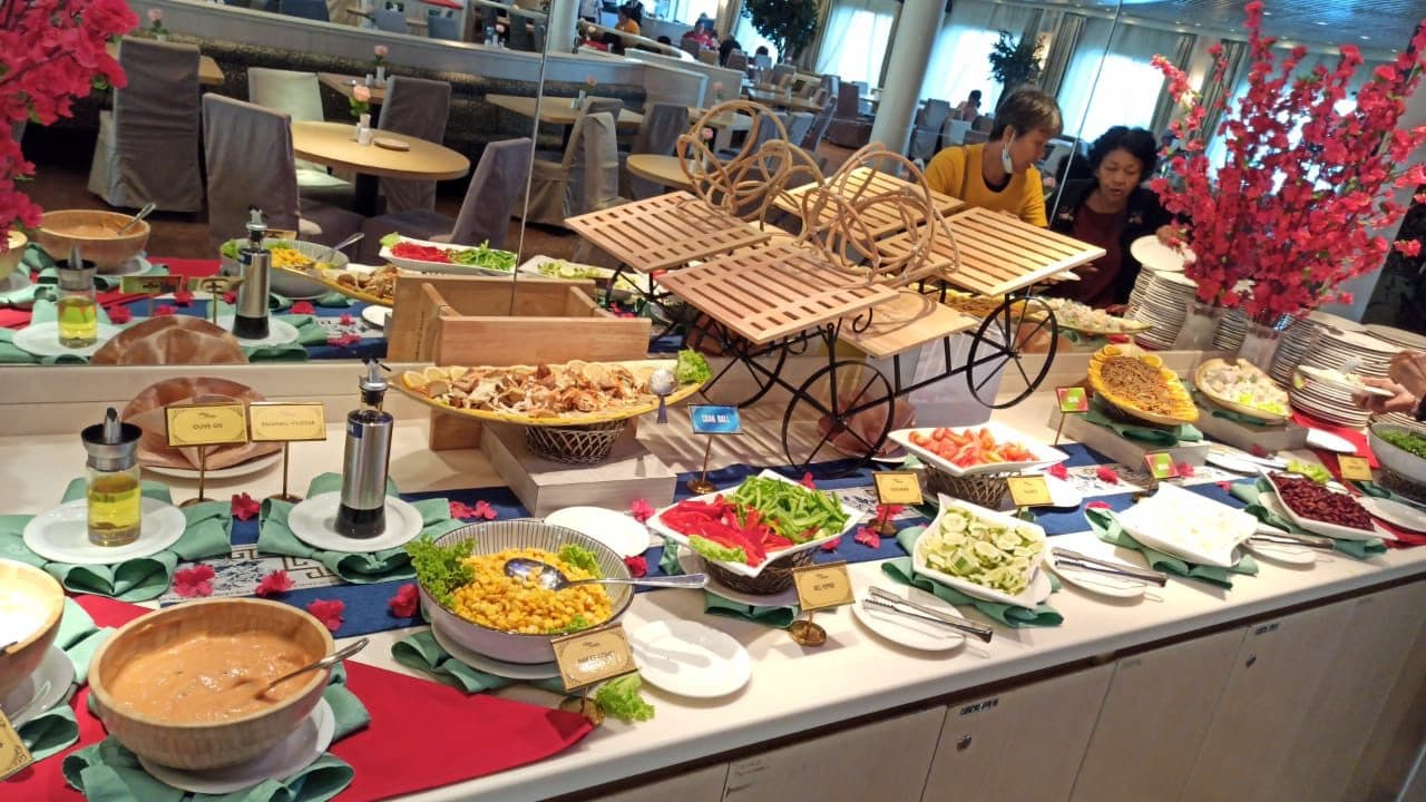 Aegean Paradise Cruise dining and buffet photo on board